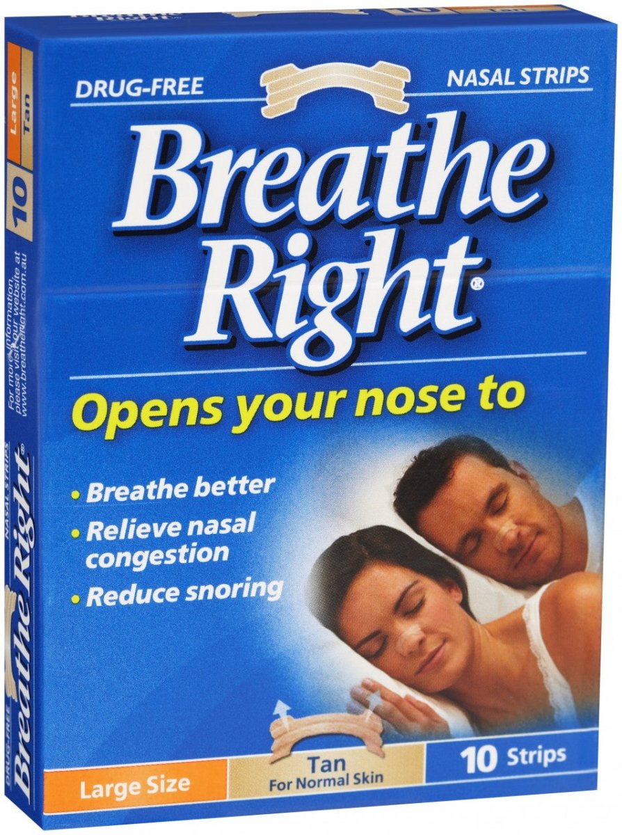 Breathe Right Nasal Strip Clear Large 10 Pack - Breathe Right - 1 - Health - ThePharmacy