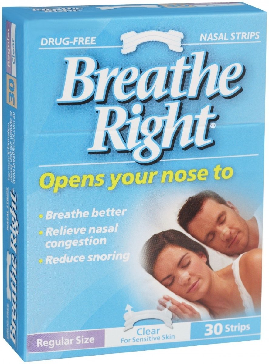 Breathe Right Nasal Strip Clear Regular 30 Pack - Breathe Right - 1 - Health - ThePharmacy