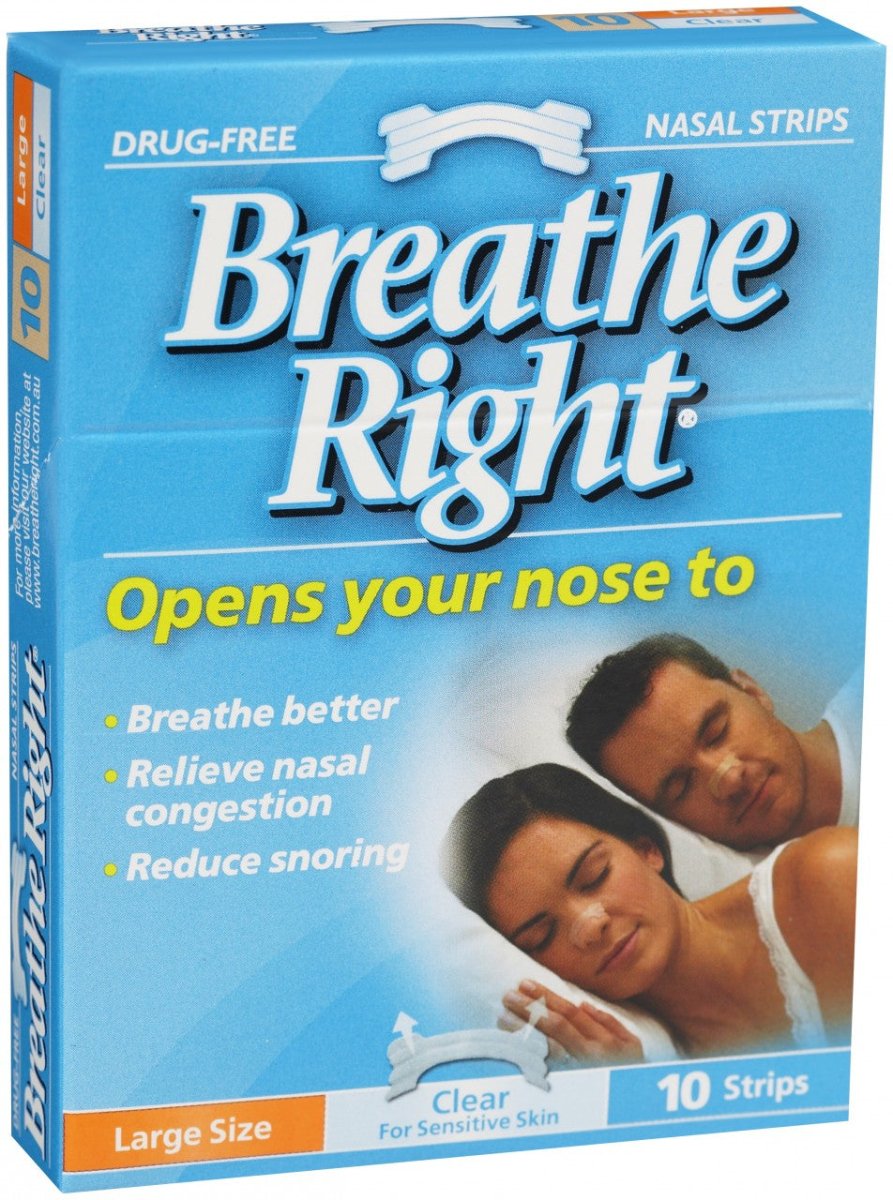 Breathe Right Nasal Strip Tan Large 10 Pack - Breathe Right - 1 - Health - ThePharmacy