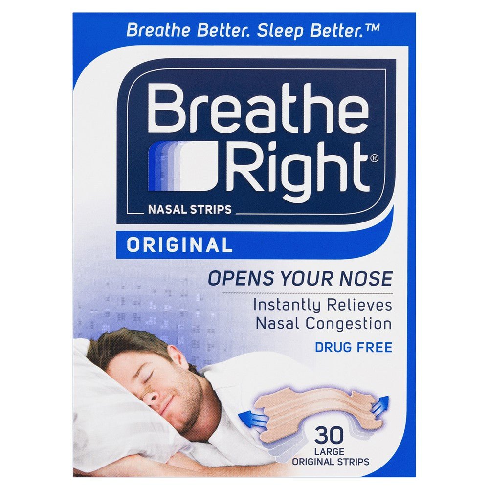 Breathe Right Nasal Strip Tan Large 30 Pack - Breathe Right - 1 - Health - ThePharmacy
