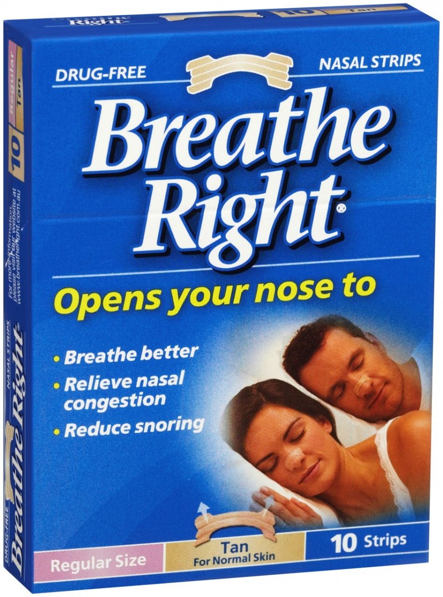 Breathe Right Nasal Strip Tan Regular 10 Pack - Breathe Right - 1 - Health - ThePharmacy