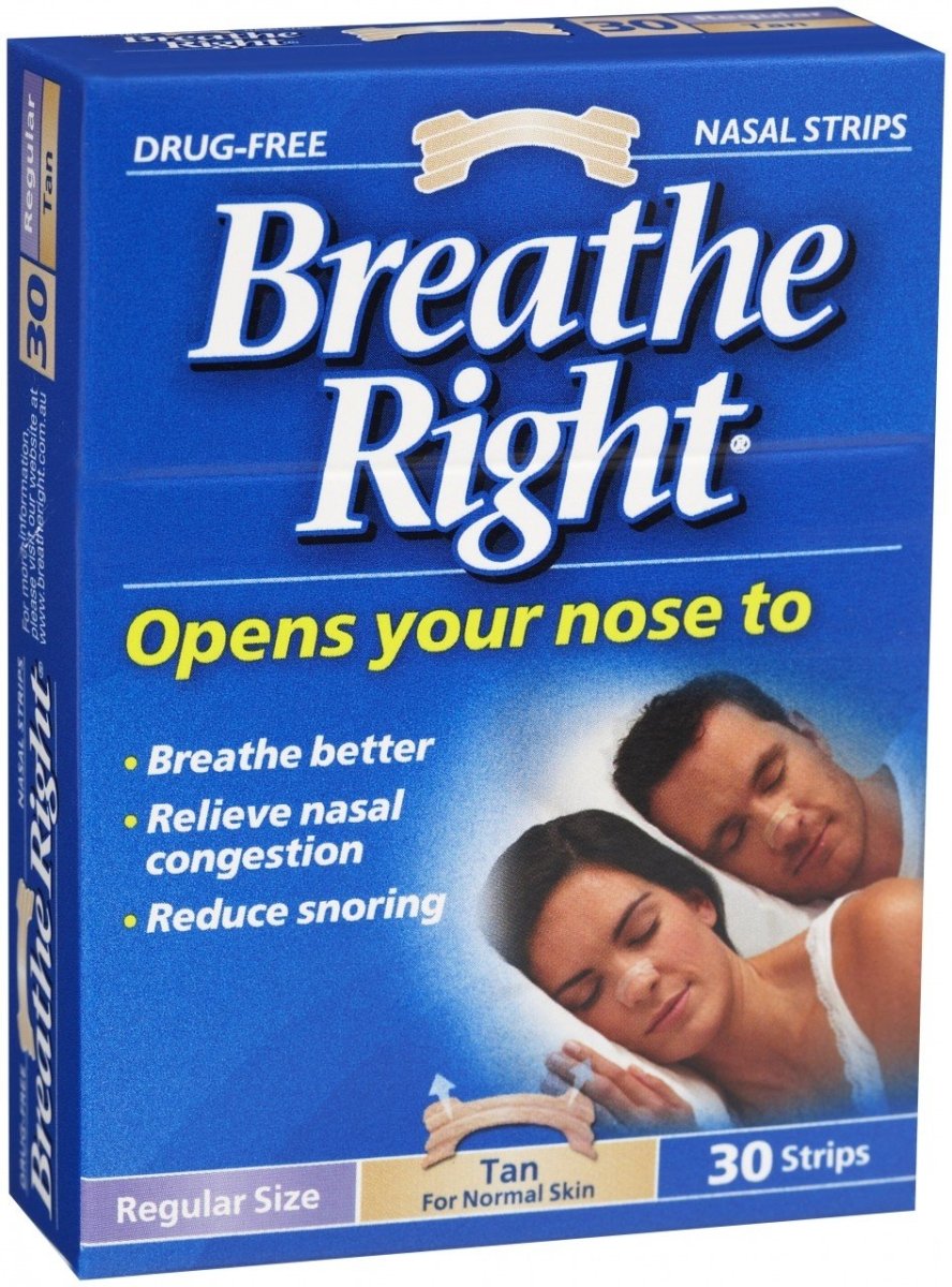 Breathe Right Nasal Strip Tan Regular 30 Pack - Breathe Right - 1 - Health - ThePharmacy
