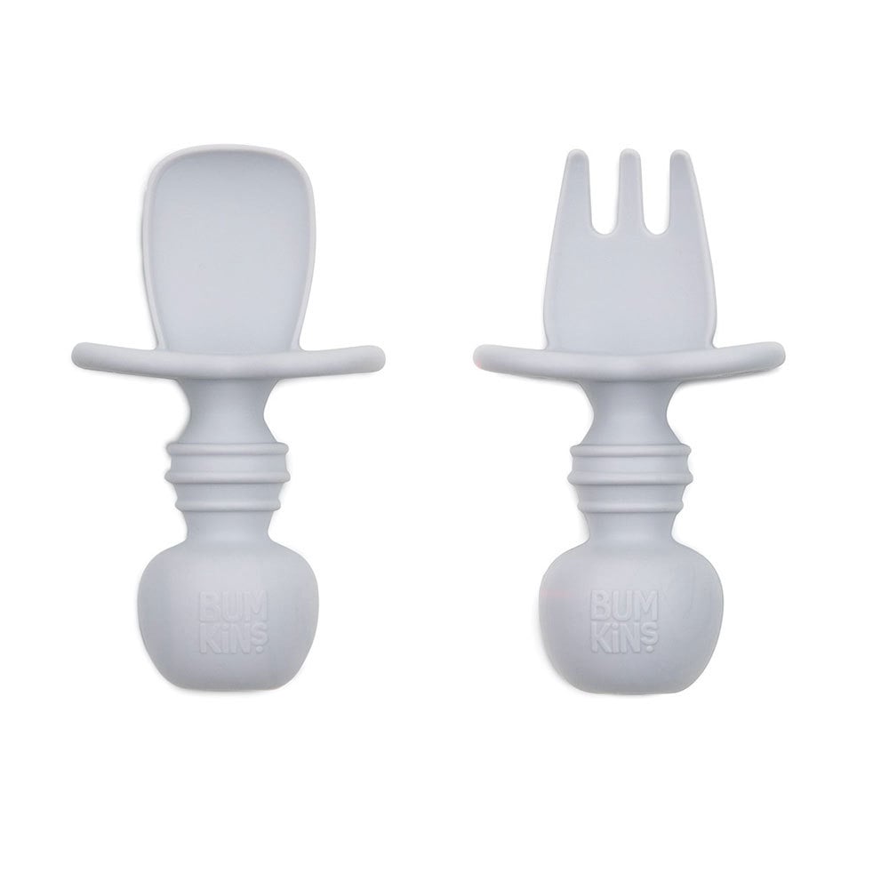Bumkins Silicone Chewtensils - Grey - ThePharmacy