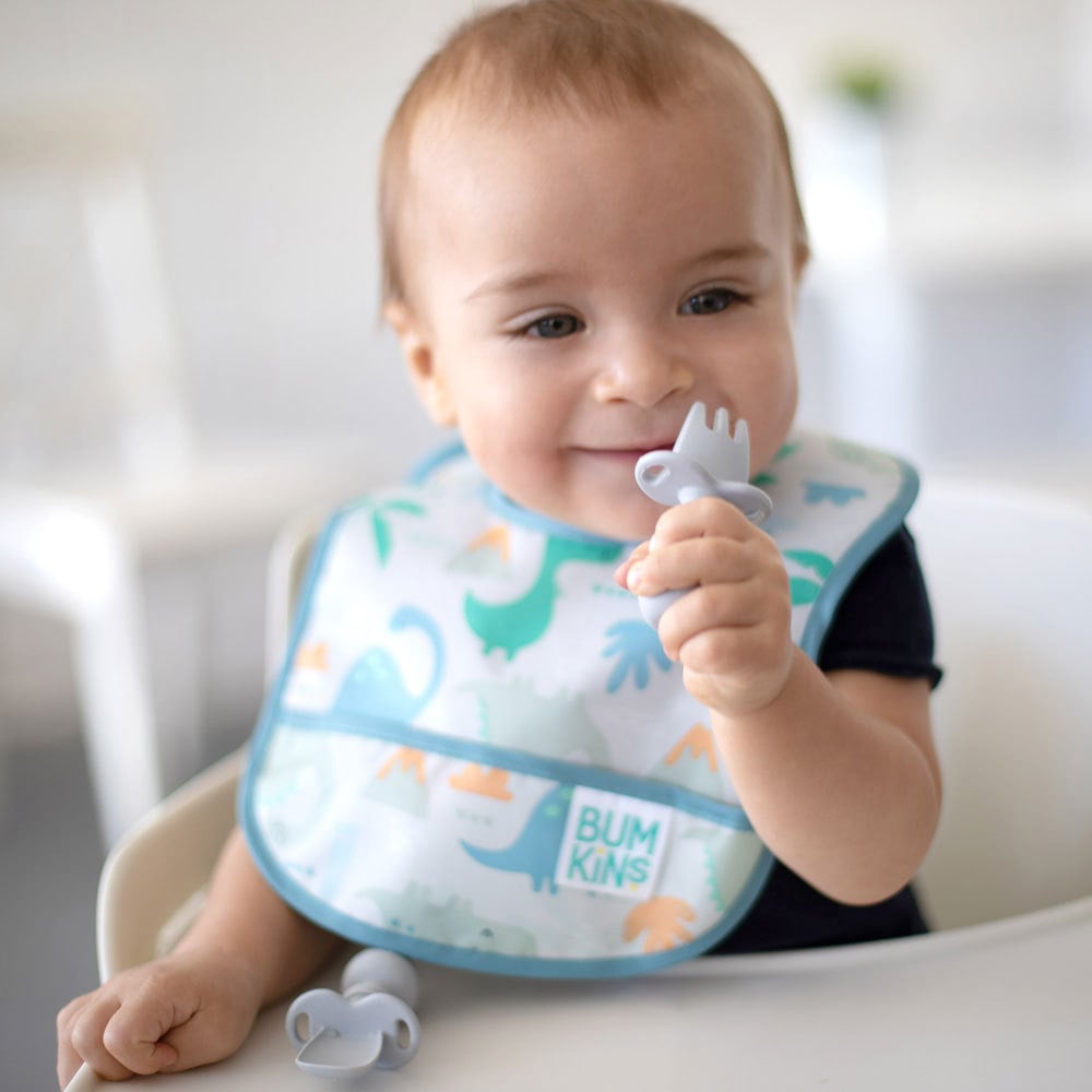 Bumkins Silicone Chewtensils - Grey - ThePharmacy