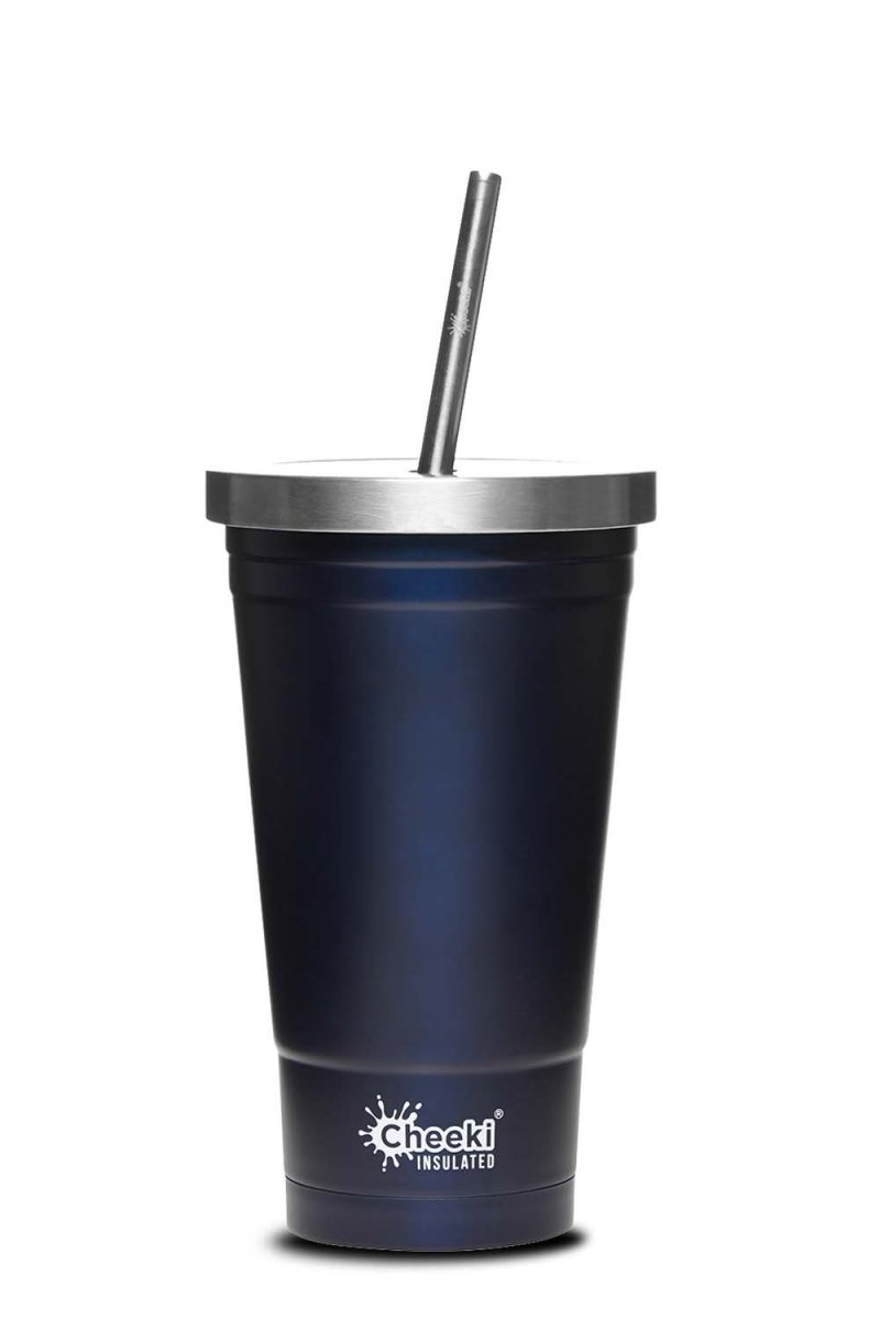 Cheeki Insulated Tumbler with Stainless Steel Straw 500ml - Ocean - Cheeki - 1 - Baby & Kids - ThePharmacy