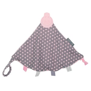 Cheeky Chompers Comfortchew Comforter and Teething Companion - Polka Dot Pink - Neckerchew - 1 - Baby & Kids - ThePharmacy