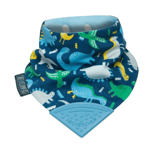 Cheeky Chompers Neckerchew Teething Dribble Bib - Dino - Neckerchew - 1 - Baby & Kids - ThePharmacy