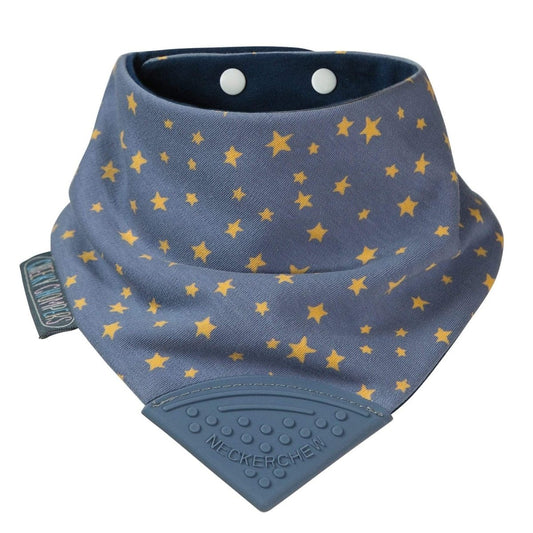 Cheeky Chompers Neckerchew Teething Dribble Bib - Midnight Stars - Neckerchew - 1 - Baby & Kids - ThePharmacy