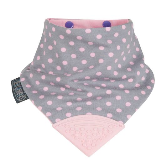 Cheeky Chompers Neckerchew Teething Dribble Bib - Polka Dot - Neckerchew - 1 - Baby & Kids - ThePharmacy