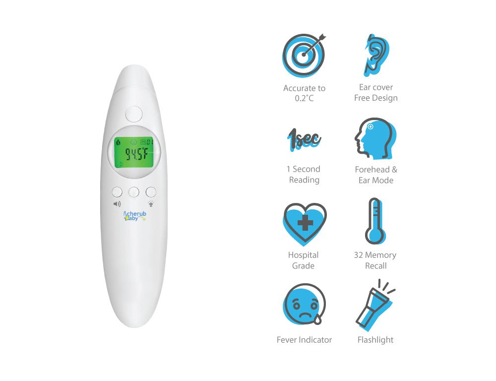 Cherub Baby 4 in 1 Infrared Digital Ear and Forehead Thermometer - Version 2 - Cherub Baby - 4 - Baby & Kids - ThePharmacy