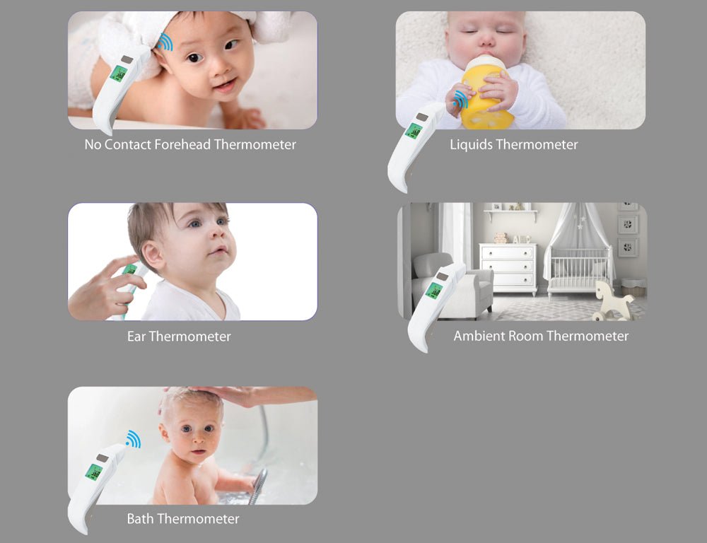 Cherub Baby 5 in 1 Touchless Infrared Digital Ear, Forehead & Bath Thermometer - Cherub Baby - 4 - Health - ThePharmacy