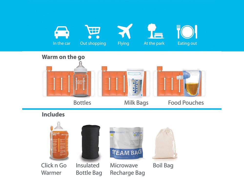 Cherub Baby Click N Go Travel Bottle Warmer - Cherub Baby - 3 - Baby & Kids - ThePharmacy