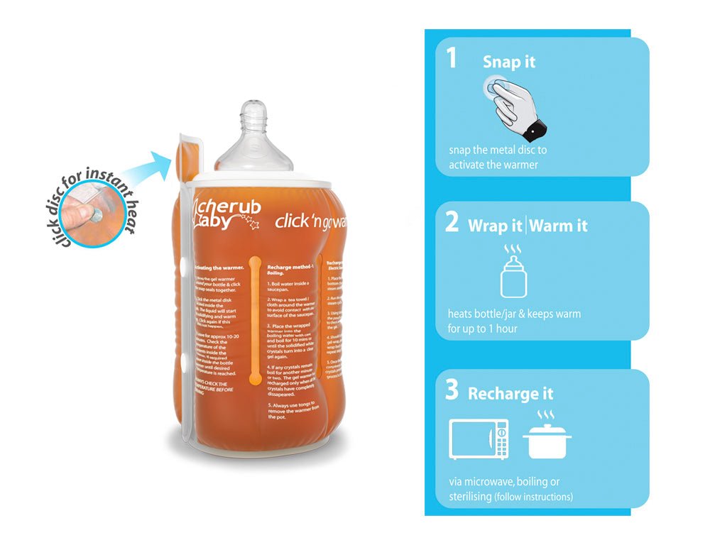 Cherub Baby Click N Go Travel Bottle Warmer - Cherub Baby - 2 - Baby & Kids - ThePharmacy
