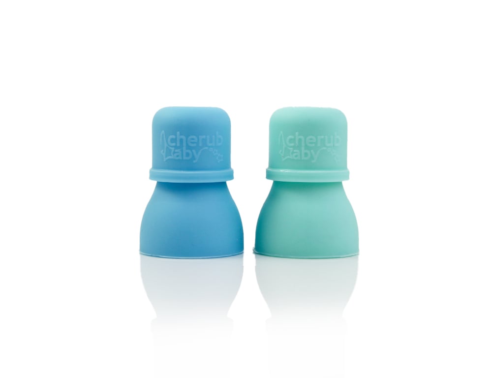 Cherub Baby Food Pouch Spouts - Aqua & Mint 2pk - Cherub Baby - 1 - Baby & Kids - ThePharmacy