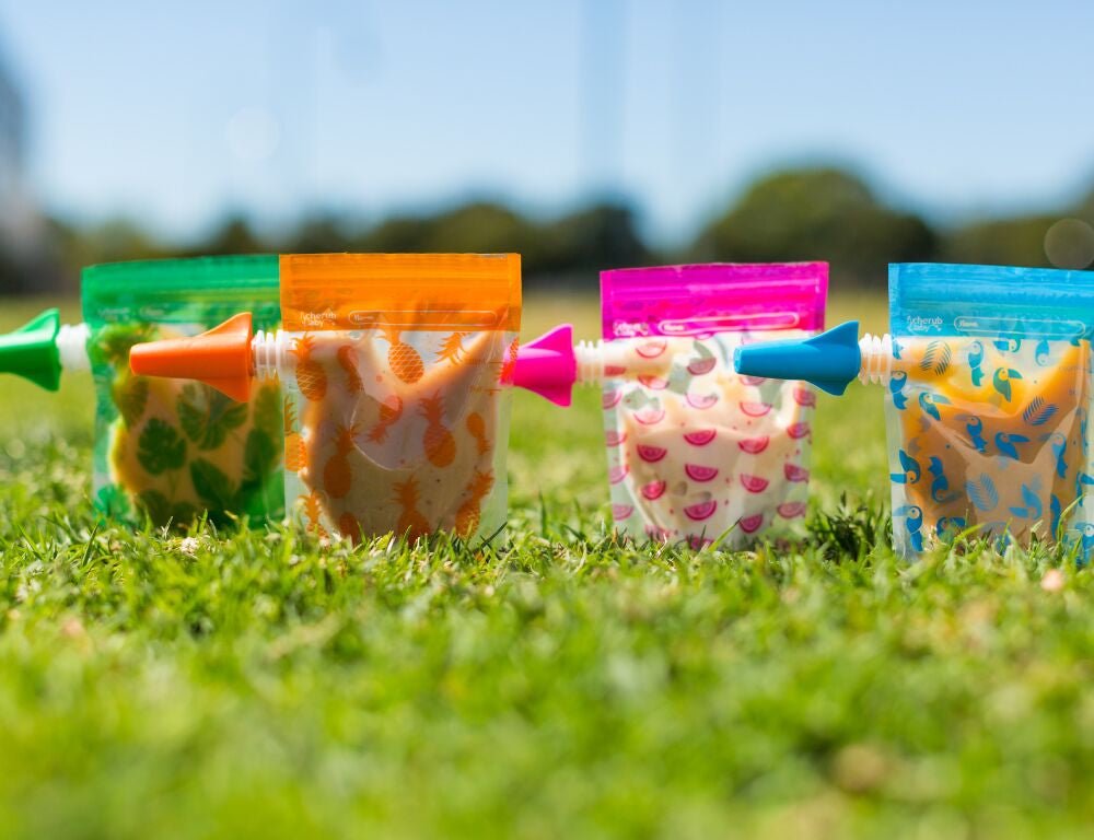 Cherub Baby Food Storage Pouch 150mL - Limited Edition - Neon Melon & Hot Pineapple (10 pack) - Cherub Baby - 3 - Baby & Kids - ThePharmacy