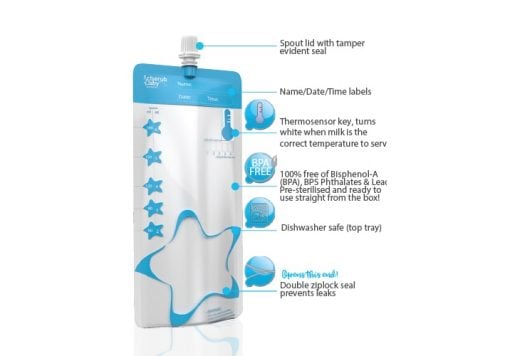 Cherub Baby ThermoSensor Reusable Breast Milk Storage Bags 50 uses - 10 pack - Cherub Baby - 2 - Baby & Kids - ThePharmacy