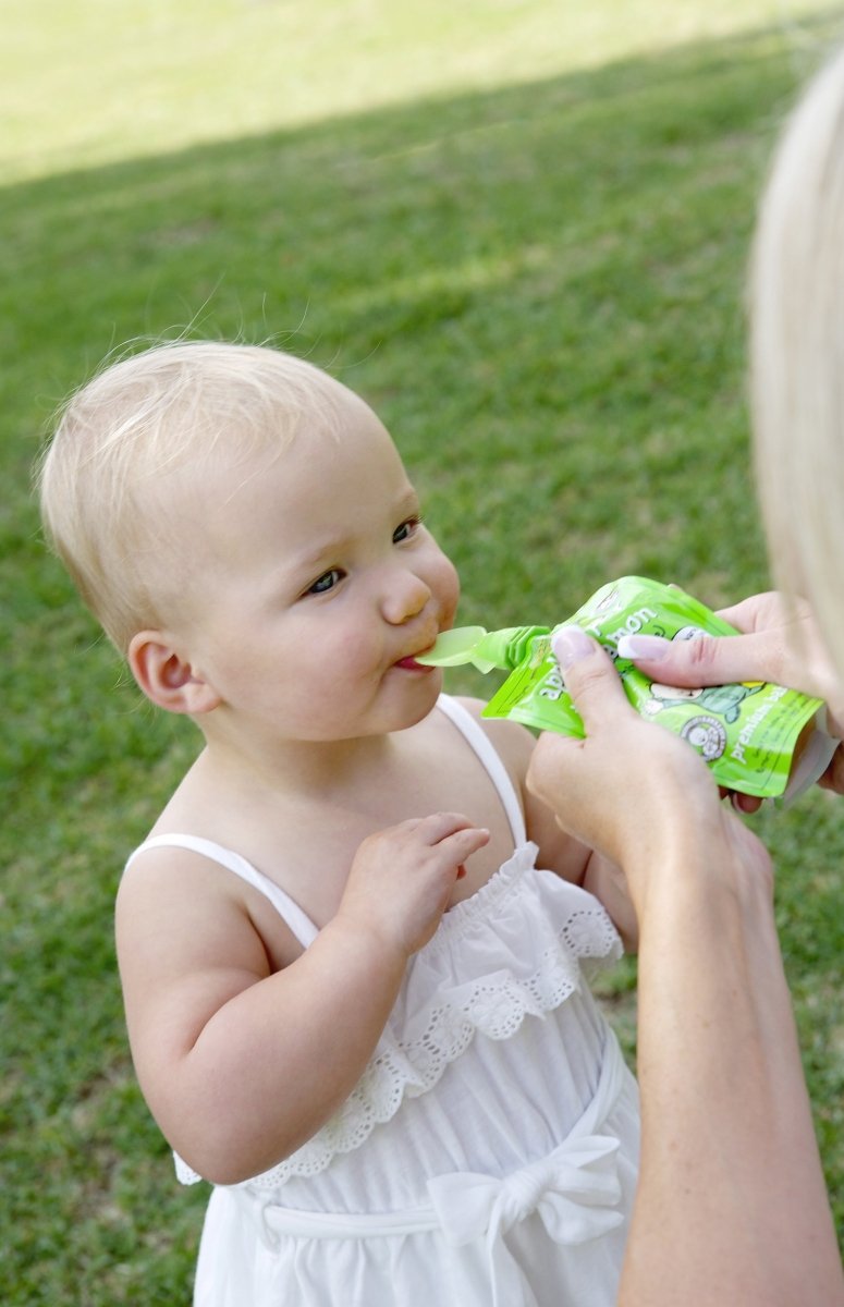 Cherub Baby Universal Food Pouch Spoons - Blue & Green (2 pack) - Cherub Baby - 6 - Baby & Kids - ThePharmacy