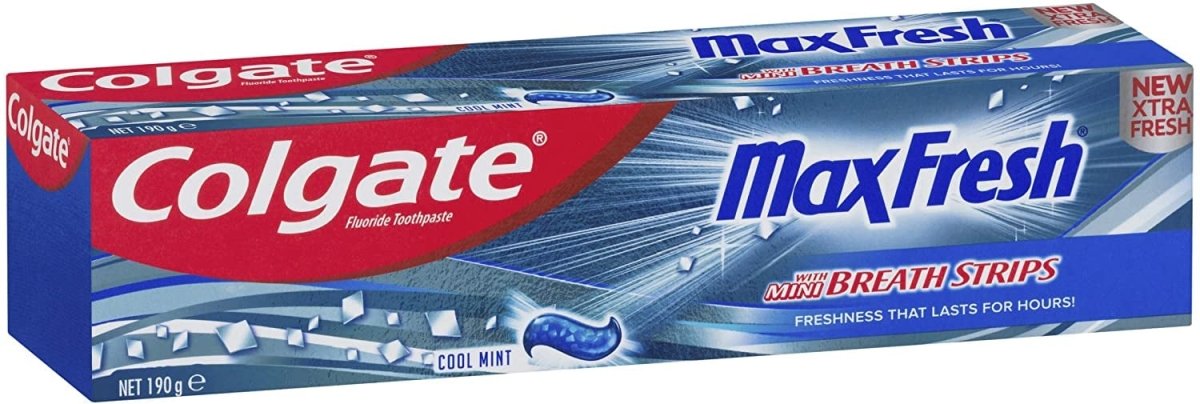 Colgate Toothpaste Maxfresh With Mini Breath Strips Cool Mint 190g - ThePharmacy