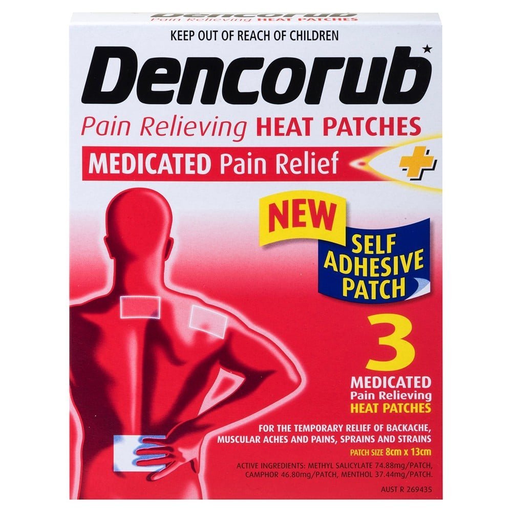 Dencorub Pain Relieving Heat Patch 3 - Dencorub - 1 - Health - ThePharmacy