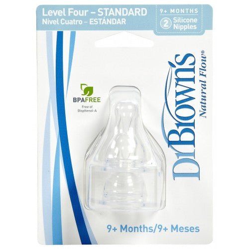 Dr Brown's Natural Flow Narrow Neck Level 4 Teats (2 teats) - Dr Brown's - 2 - Baby & Kids - ThePharmacy