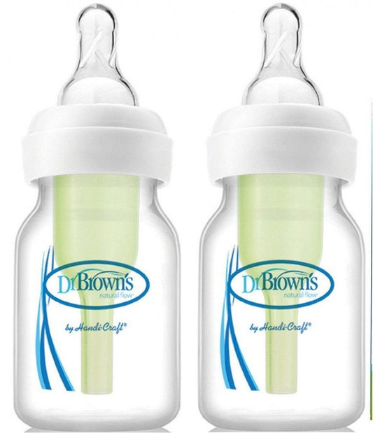 Dr Brown's Options Narrow Neck 60mL TWIN Pack (with Preemie Teat) - Dr Brown's - 1 - Baby & Kids - ThePharmacy