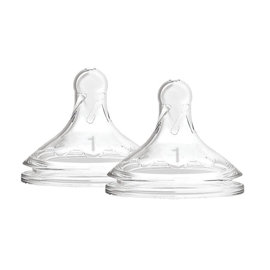 Dr Brown’s Options+ Wide Neck Baby Bottle Nipple - Level 1 0M+ (2 pack) - Dr Brown's - 1 - Baby & Kids - ThePharmacy