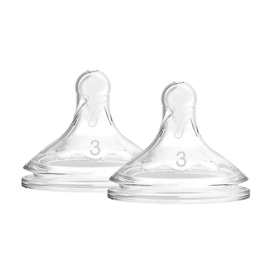 Dr Brown’s Options+ Wide Neck Baby Bottle Nipple - Level 3 6M+ (2 pack) - Dr Brown's - 1 - Baby & Kids - ThePharmacy