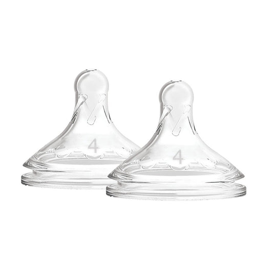 Dr Brown’s Options+ Wide Neck Baby Bottle Nipple - Level 4 9M+ (2 pack) - Dr Brown's - 1 - Baby & Kids - ThePharmacy