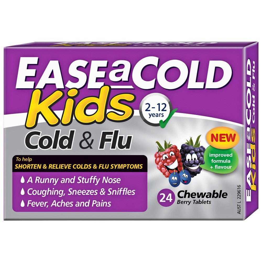 Ease A Cold Kids Cold & Flu 24 Tablets - Ease A Cold - 1 - Health - ThePharmacy