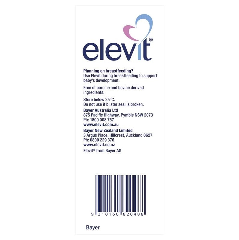 Elevit Pre - Conception & Pregnancy - 100 Tablets - Elevit - 6 - Vitamins - ThePharmacy