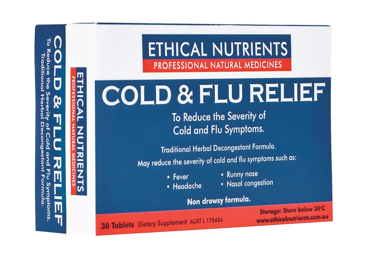 Ethical Nutrients Cold & Flu Relief 30 Tablets - Ethical Nutrients - 1 - Vitamins - ThePharmacy