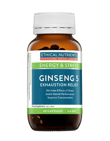 Ethical Nutrients Ginseng 5 Exhaustion Relief 60 Caps - Ethical Nutrients - 1 - Vitamins - ThePharmacy
