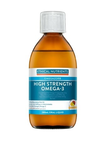 Ethical Nutrients Hi - Strength Liquid Fish Oil 280ml - Fruit Punch - Ethical Nutrients - 1 - Vitamins - ThePharmacy
