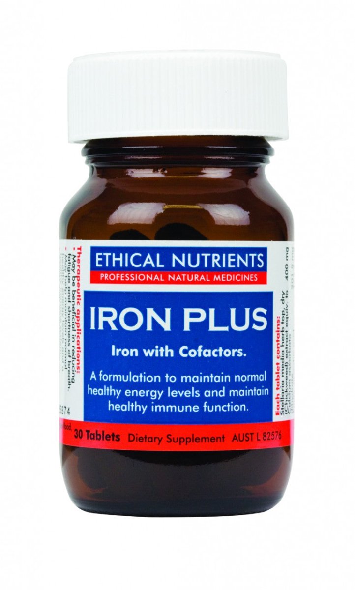 Ethical Nutrients Iron Plus 30 Tablets - Ethical Nutrients - 1 - Vitamins - ThePharmacy