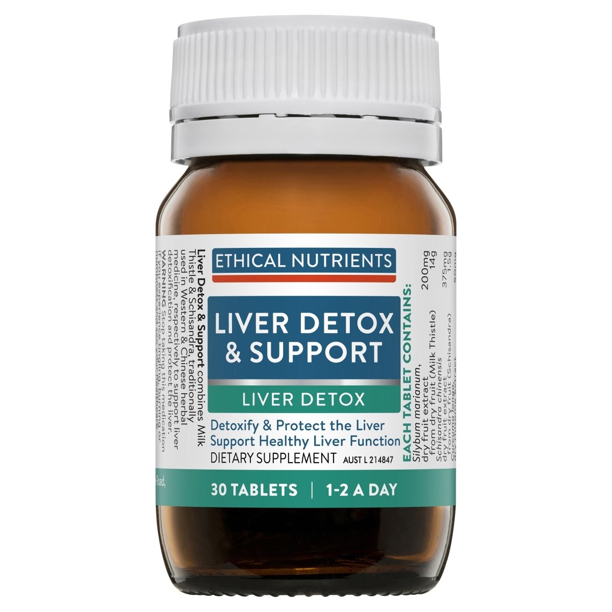 Ethical Nutrients Liver Detox & Support 30 Tablets - Ethical Nutrients - 1 - Vitamins - ThePharmacy