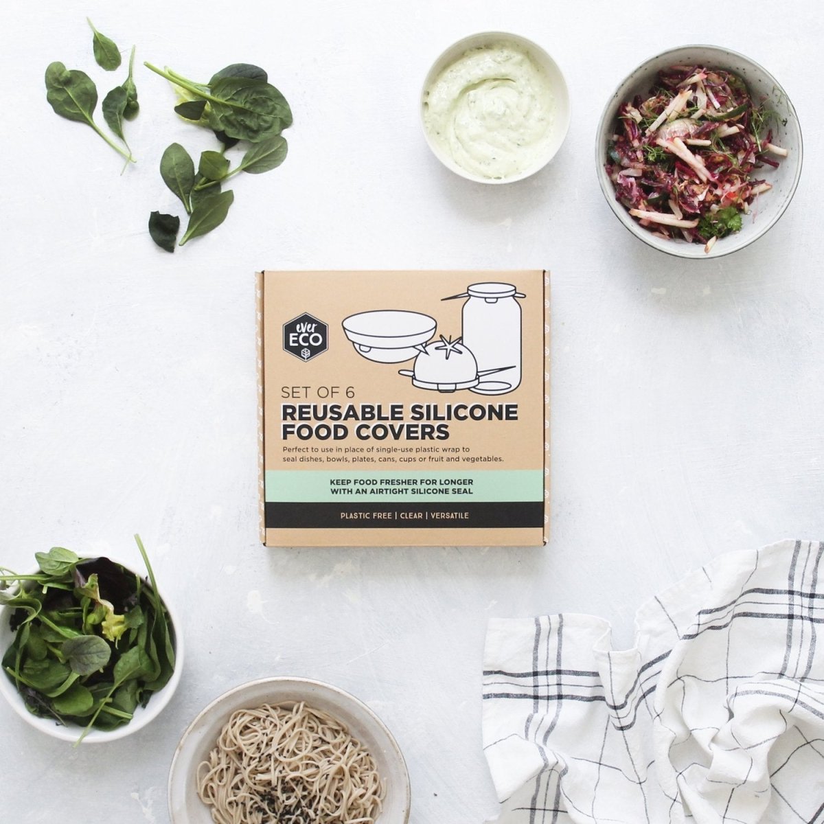 Ever ECO Reusable Silicone Food Covers - Set of 6 - Ever ECO - 3 - Baby & Kids - ThePharmacy