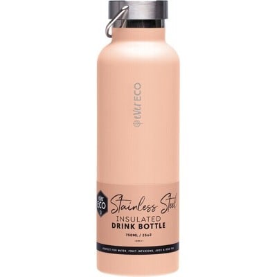 Ever ECO Stainless Steel Insulated 750mL Drink Bottle - Los Angeles Peach - Ever ECO - 1 - Diet & Fitness - ThePharmacy