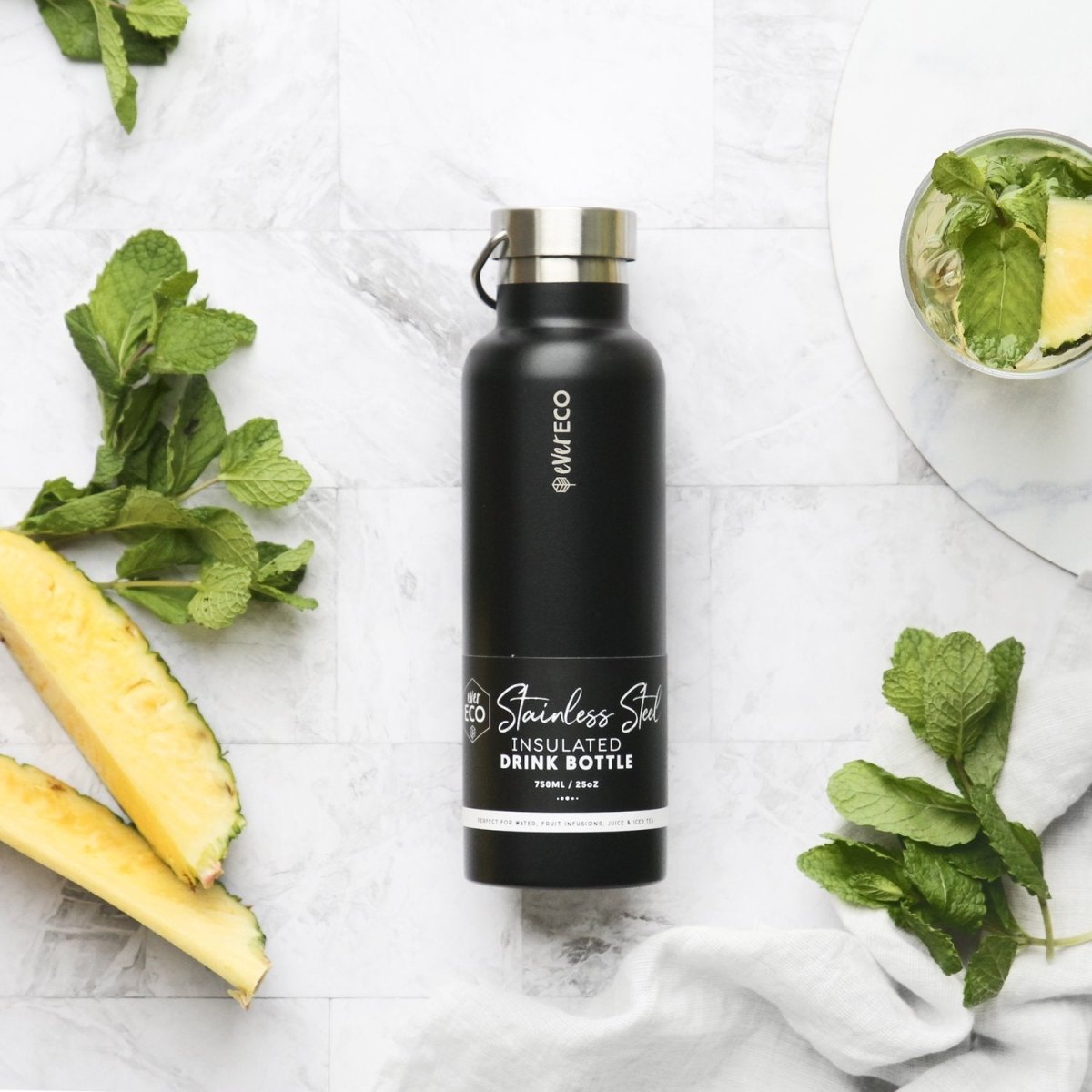 Ever ECO Stainless Steel Insulated 750mL Drink Bottle - Onyx - Ever ECO - 2 - Baby & Kids - ThePharmacy