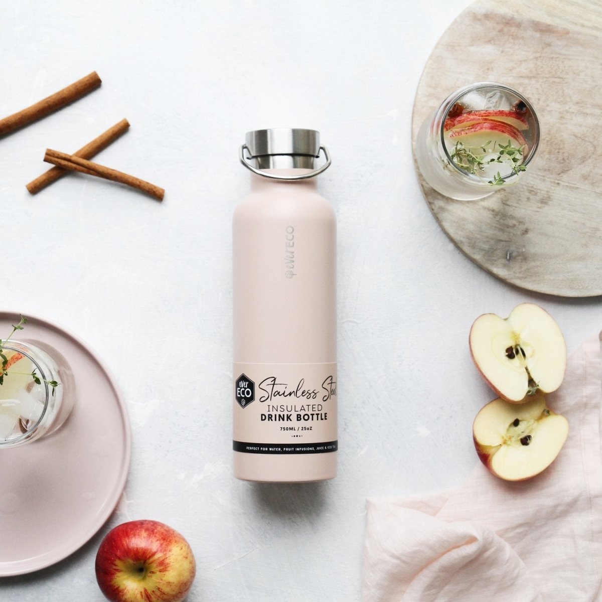 Ever ECO Stainless Steel Insulated 750mL Drink Bottle - Rose - Ever ECO - 2 - Baby & Kids - ThePharmacy