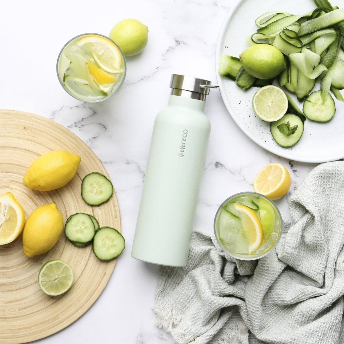 Ever ECO Stainless Steel Insulated 750mL Drink Bottle - Sage - Ever ECO - 3 - Baby & Kids - ThePharmacy