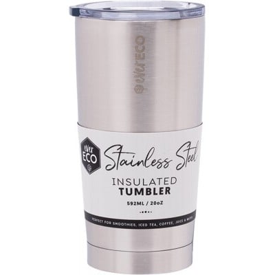 Ever ECO Stainless Steel Insulated Tumbler 592mL - Brushed Stainless - Ever ECO - 1 - Baby & Kids - ThePharmacy
