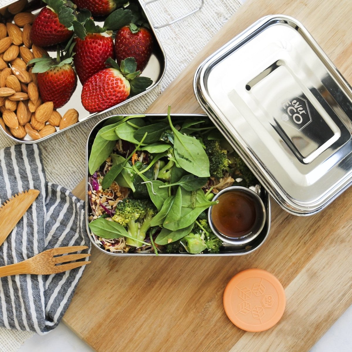 Ever ECO Stainless Steel Mini 60mL Round Containers - Spring Pastels Set of 3 - Ever ECO - 4 - Baby & Kids - ThePharmacy