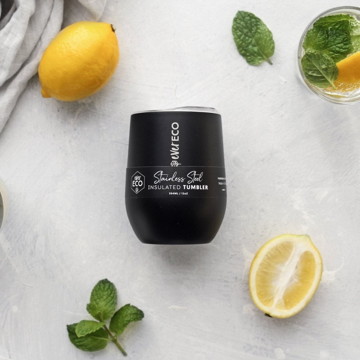 Ever ECO Stainless Steel Mini Insulated Tumbler 354mL - Onyx - Ever ECO - 2 - Baby & Kids - ThePharmacy