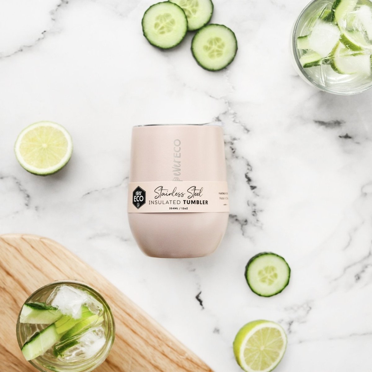 Ever ECO Stainless Steel Mini Insulated Tumbler 354mL - Rose - Ever ECO - 2 - Baby & Kids - ThePharmacy