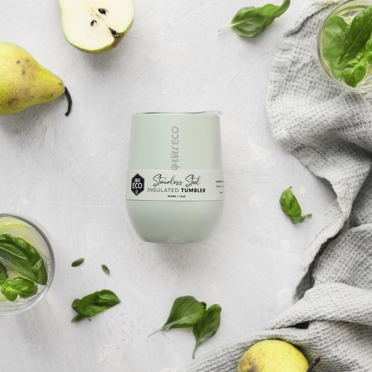 Ever ECO Stainless Steel Mini Insulated Tumbler 354mL - Sage - Ever ECO - 2 - Baby & Kids - ThePharmacy