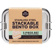 Ever ECO Stainless Steel stackable Bento Box 2 Tier + Mini Container - Ever ECO - 1 - Baby & Kids - ThePharmacy