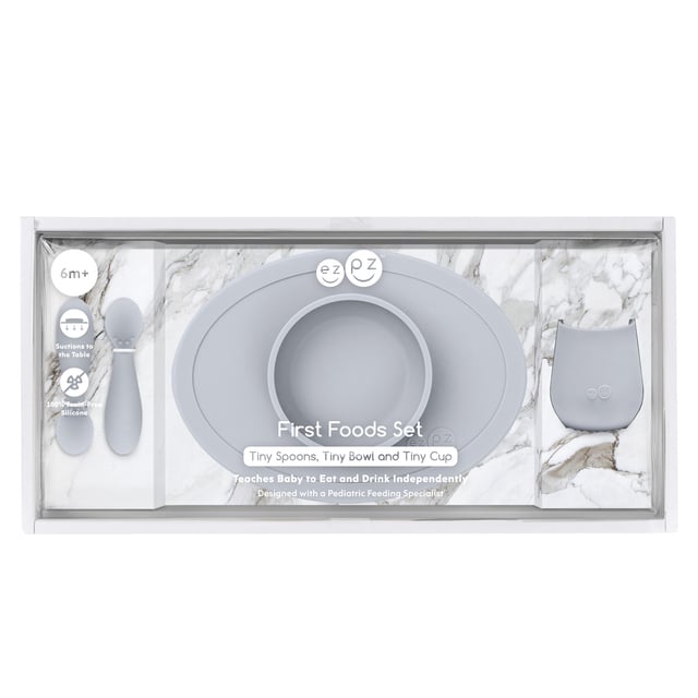 EZPZ First Foods Tiny Set - Pewter - EZPZ - 2 - Baby & Kids - ThePharmacy
