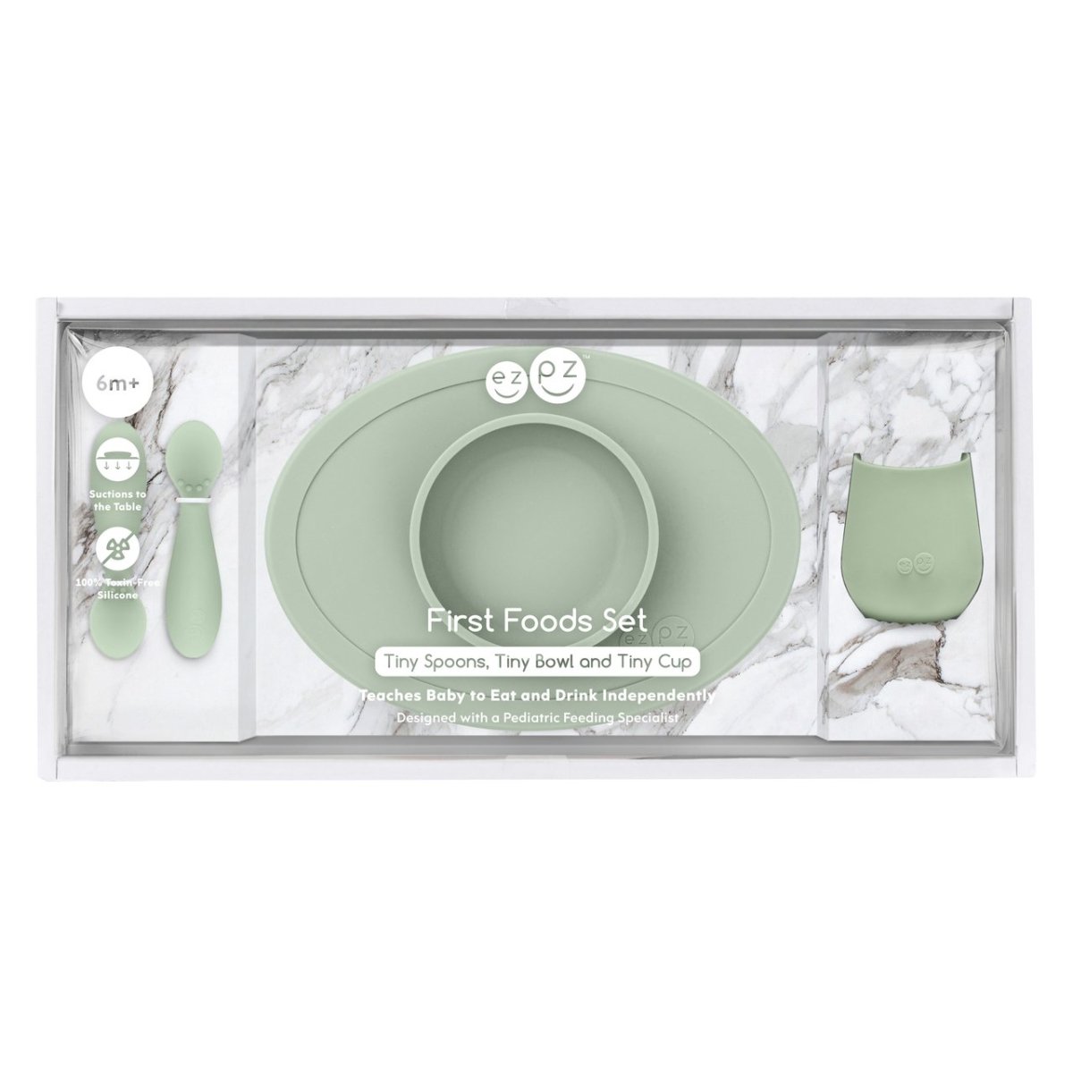 EZPZ First Foods Tiny Set - Sage - EZPZ - 3 - Baby & Kids - ThePharmacy