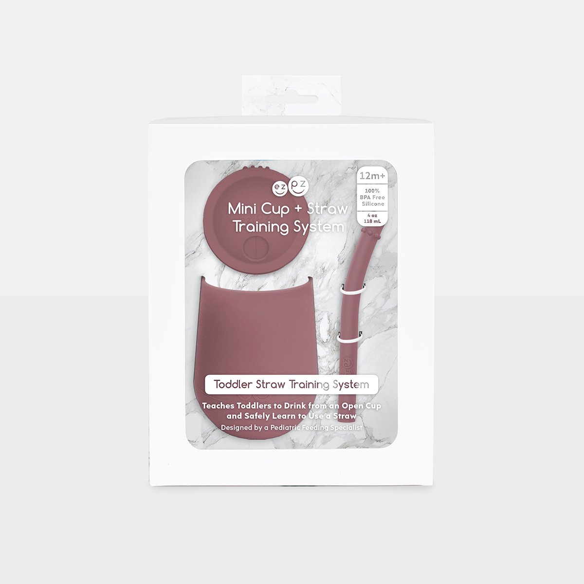 EZPZ Mini Cup + Straw Training System - Mauve - ThePharmacy