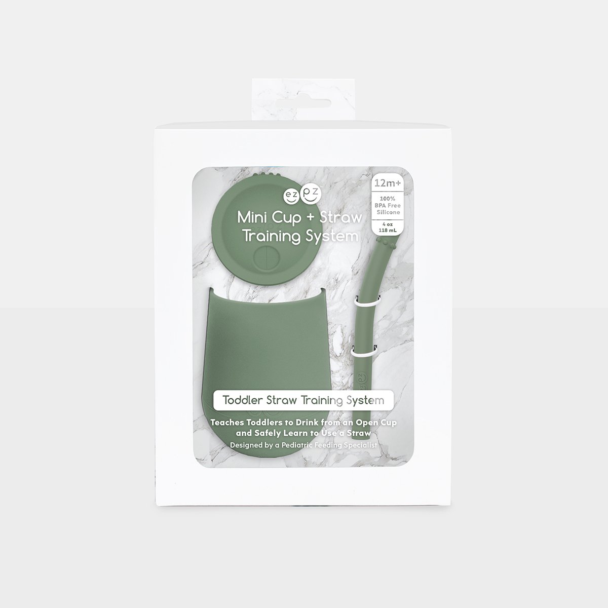 EZPZ Mini Cup + Straw Training System - Olive - EZPZ - 4 - Baby & Kids - ThePharmacy